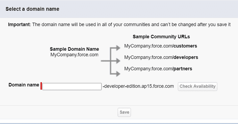 Fig: Step to Enable Domain Name 